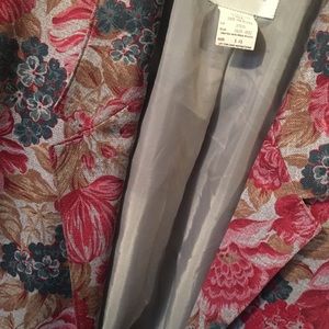 Vintage Pink Floral Blazer